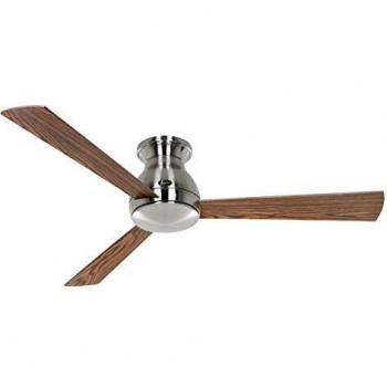 Ventilador de Techo CasaFan Eco Pallas 142 BN-EA/NB con Motor, Luz, Mando a Distancia y Aspas Reversibles 27W, 142cm en arce o haya/cromo cepill