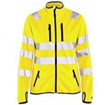 Blaklader Women's High Visibility Reflective Softshell Jacket, Yellow, Size L