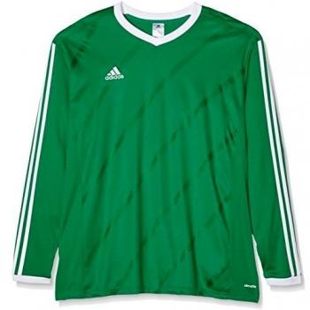 adidas Tabe 14 Ls Jsy - Camiseta para hombre, color verde / blanco