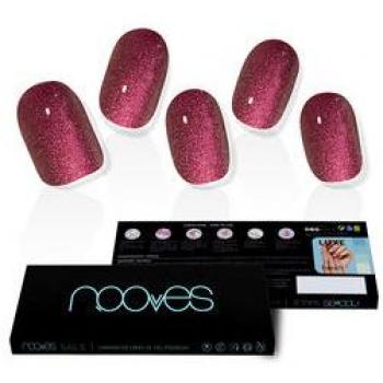 LÁMINAS DE UÑAS DE GEL Ruby Claret Premium #Glam Glitter - Nooves Nails