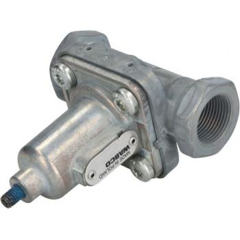 Válvula de descarga WABCO 4341000200 - Válvula de rebose, compatible con sistemas de frenos neumáticos, fabricada por WABCO, diseñada para controlar la presión y el flujo del aire en vehículos comerciales