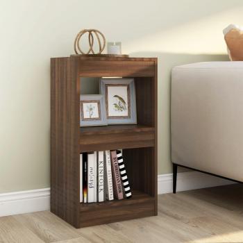 Librería/Divisor de Espacios en Roble Marrón 40x30x72 cm
