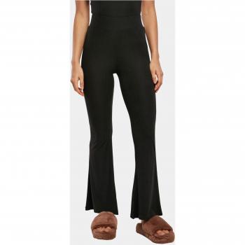 Leggings Urban Classics - Mujer - Alta Cintura - Ribete Evasé - Tallas XS a 5XL - Negro