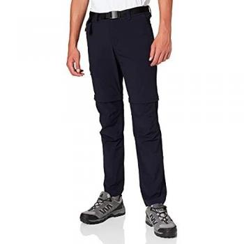 Maier Sports Tajo 2 Men's Zip-Off Hiking Pants, Regular Fit, Dark Blue, Size 60