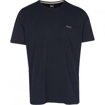 Camiseta Loungewear BOSS Hombre Azul Marino, Cuello Redondo, Algodón Elástico, Logo Mix & Match, Talla L