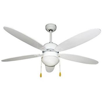 Ventilador de Techo Blanco 5 Palas D.130 cm con Luz Zephir ZFS9110B