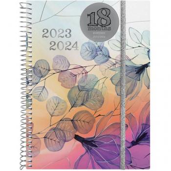 Agenda Finocam Pretty 2023-2024 15,5 x 21,2 cm Multicolor Espiral Semana Vista Horizontal E10-155x212 18 Meses Julio-Diciembre Multilingüe