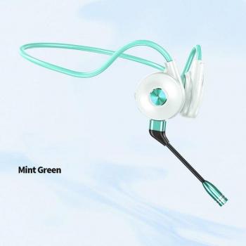 Auriculares de Conducción Ósea M-1 Bluetooth Inalámbricos Deportivos con Micrófono, Ligero y Cómodo, Gancho Abierto para Orejas