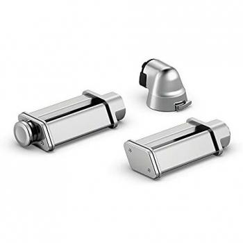 Bosch Hogar PastaPassion Set para elaborar Pasta casera, Accesorio Opcional para Robots de Cocina MuM9, Stainless Steel, Acero Mate
