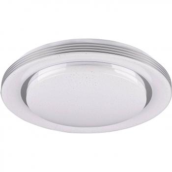 Lámpara de Techo LED Atria Ø 48 cm, Blanca, Plástico, CCT con Control Remoto y Efecto Cielo Estrellado