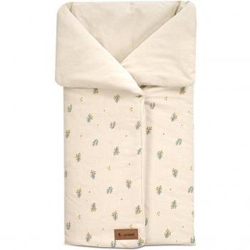 Saco Mims Botanic Jané - Saco de invierno universal para Capazo y Silla Grupo 0+ en blanco/gris con Estrellas
