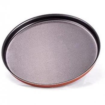 Moneta Zecchino Bandeja de horno para pizza, Aluminio antiadherente, Cobre, 32 cm