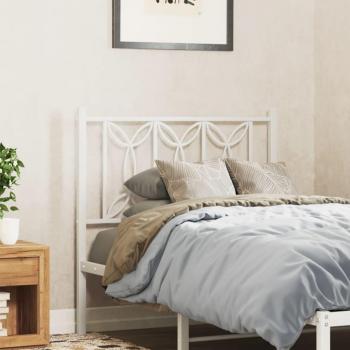Cabecero de Metal Blanco 90 cm para Cama Individual - vidaXL
