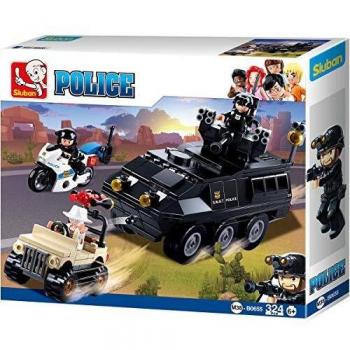 SLUBAN BRICKS, Police II Patrulla Ciudad 310 pzs Juegos de construcción