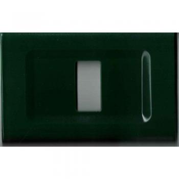 Placas ABS Magic Elite Bticino Compatibles Color Verde Oscuro - 5 Foros