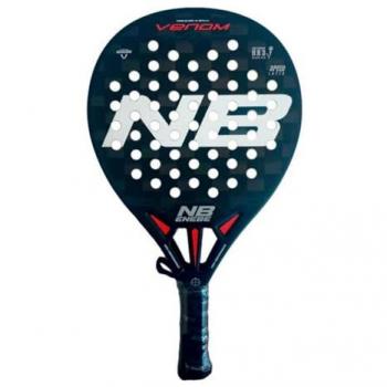 Pala de Pádel Enebe Venom 22 + Bolsa Gym Enebe + 1 Overgrip, Adulto, Unisex, Negro Naranja