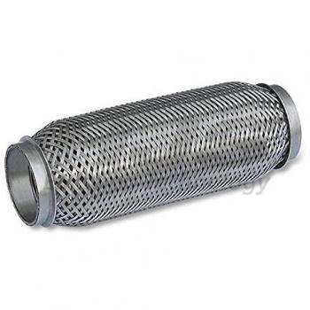 Unión flexible de escape HJS 83 00 8579, acero inoxidable, compatible con Volkswagen Golf 5 y Passat B6 Berlina