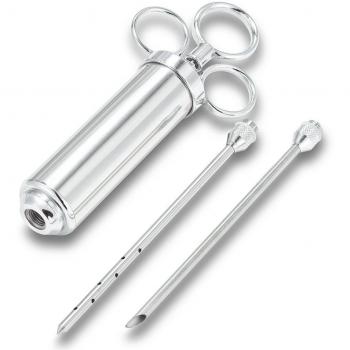 TTrees Stainless Steel Seasoning Injector Seasoning Injection Syringe Marinade Meat Food Turkey Needle Bbq Cooking Barbecue by TTrees