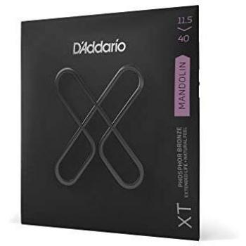 D'Addario XTM11540, XT Mandolin Guitar Strings Phosphor Bronze, Custom Medium, 11.5-40