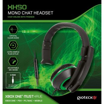 Gioteck - XH-50 Mono Chat Headset, Color Verde