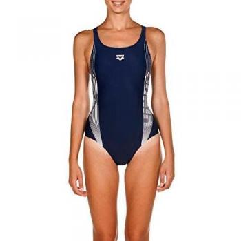 Arena W Swim Pro One Piece Bañador Mujer Twinkle, Azul oscuro/Blanco, talla 40