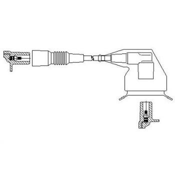Cable de bujías BREMI 131/75 - Alta calidad y rendimiento óptimo