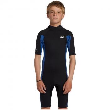 Billabong Traje de Surf de Niños 2mm Foil con Manga Corta y Cremallera en la Espalda
