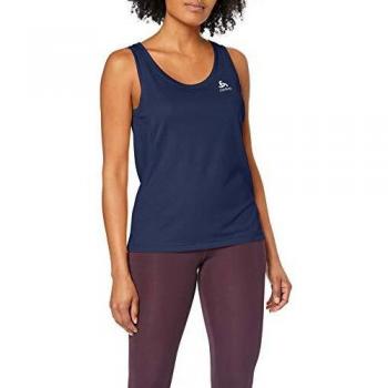 Odlo Crew Neck Singlet F-Dry - Camiseta para Mujer, Primavera/Verano, Mujer, Color Diving Navy, tamaño Medium