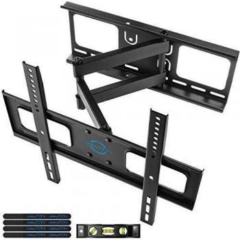 deleyCON TV universal de montaje en pared - 30 - 65 - inclinable y giratorio - espacio libre de pared variable - hasta VESA 400x400 - hasta 50Kg