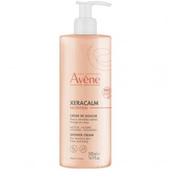 Avène Xeracalm Nutrition Shower Cream 500ml - Hydrating shower cream, suitable for dry and sensitive skin, formulated with nourishing ingredients, helps to soothe irritation and maintain skin barrier, free from parabens and fragrance