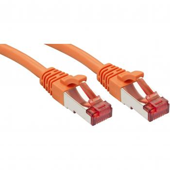 Lindy 2m Cat6 S/FTP Orange Network Cable with Latch Protection