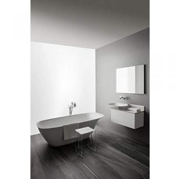 Mueble Bajo Lavabo LAUFEN Ino 77x35,5x35cm con 1 Cajón en Nuez Natural para Lavabos 813301 y 813302