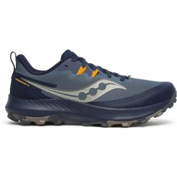 Saucony Peregrine 14 Men's Dark Blue Trail Running Shoes - Size 46
