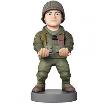 Cable guy WWII Private, soporte de sujeción y carga para mando de consola y smartphone de con personaje favorito con licencia de Call of duty. Producto con licencia oficial. Exquisite Gaming