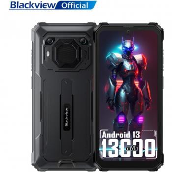 Teléfono inteligente resistente Blackview BV6200 de 64GB de almacenamiento y 4GB de RAM en color negro