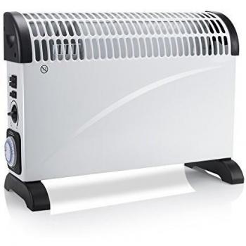 Tristar KA-5914 Calefactor eléctrico convector, Modo turbo y temporizador, 2000 W, Blanco