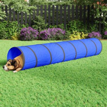 Túnel para perros de poliéster azul Ø40 x 200 cm, Ø50 x 300 cm, Ø55 x 500 cm