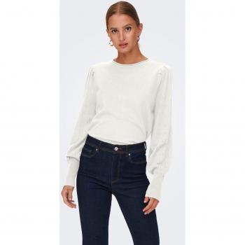 Jersey de mujer liso de manga larga y cuello redondo