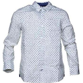 Pepe Jeans -Camisa PB301692 Dayton 800 White -Camisa Manga Larga DE MICRODIBUJO NIÑO