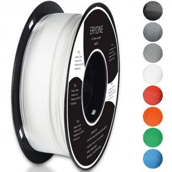Filamento PLA 1.75mm, Eryone PLA Filamento de PLA para impresión 3D, 1kg 1 Spool，Blanco