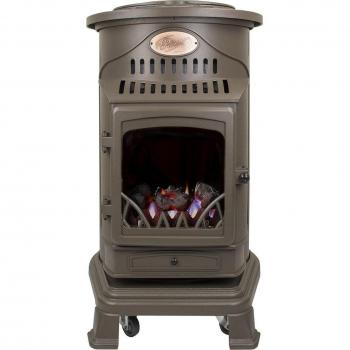 FIRESIDE Estufa Portátil a Gas Provence Marrón 3,4 kW