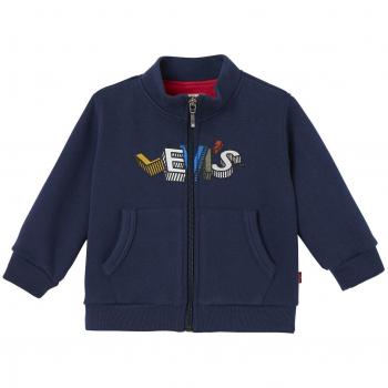 Levi's Zipper Flocky, Chaqueta Punto para Bebés, Azul
