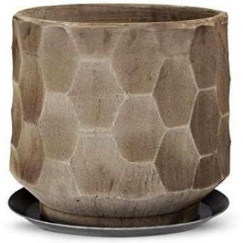 Kähler Gro Maceta con platillo, cerámica