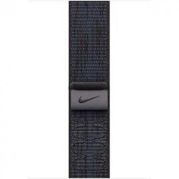 Correa Deportiva Apple Nike Loop Negra/Azul para Apple Watch 46mm