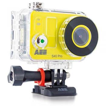AEE S40 - Videocámara Deportiva Full HD de 8 MP, Color Amarillo
