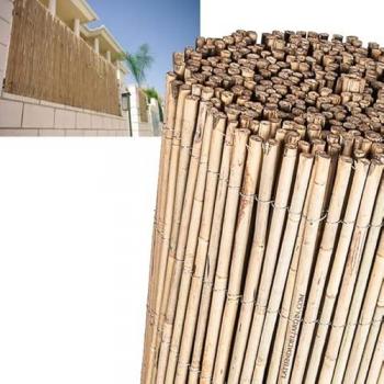 Cañizo de Bambú Natural 1 x 5 m - Alta Calidad, 95% de Ocultación y Gran Resistencia para Jardín y Terrazas