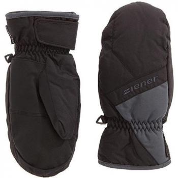 Ziener guantes de niño Luggamoi manoplas guantes Junior, invierno, niño, color Negro - negro y gris, tamaño 3,5