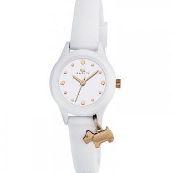 Reloj Radley para Damas con Correa de Goma y Esfera Blanca - Modelo Ry2320