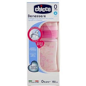 Chicco 00020611100000 150ml De plástico Rosa, Color blanco - Biberón