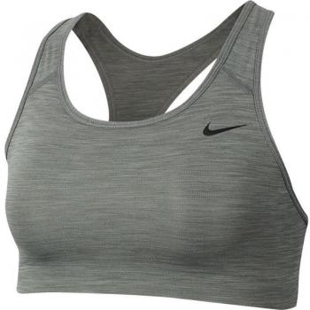 Nike Swoosh Women's Medium-Support Non-Padded Sports Bra - Dark Grey/Black, XS